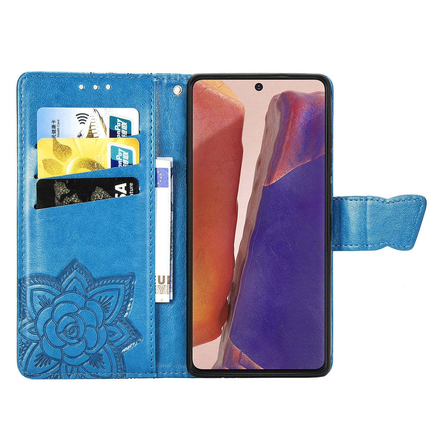 For Samsung Galaxy Note20 Note20 5G PU Leather Wallet Case Imprinted Butterfly Pattern Shockproof Phone Stand Cover with Strap For Samsung Galaxy Note20 Note20 5G PU Leather Wallet Case Imprinted Butterfly Pattern Shockproof Phone Stand Cover with Strap